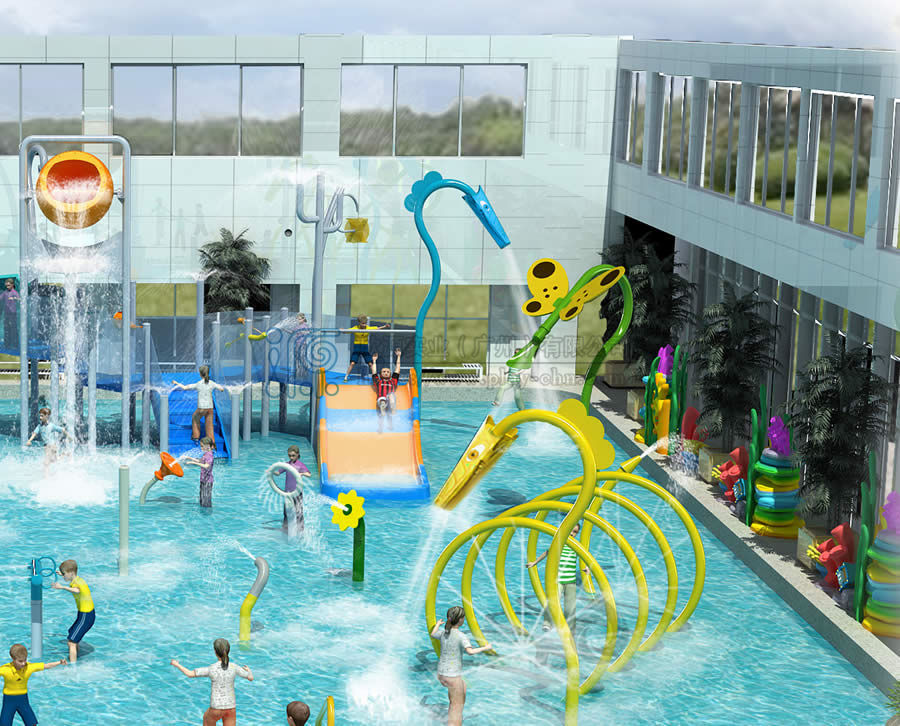 小區室外水上樂園戲水設備布局方案