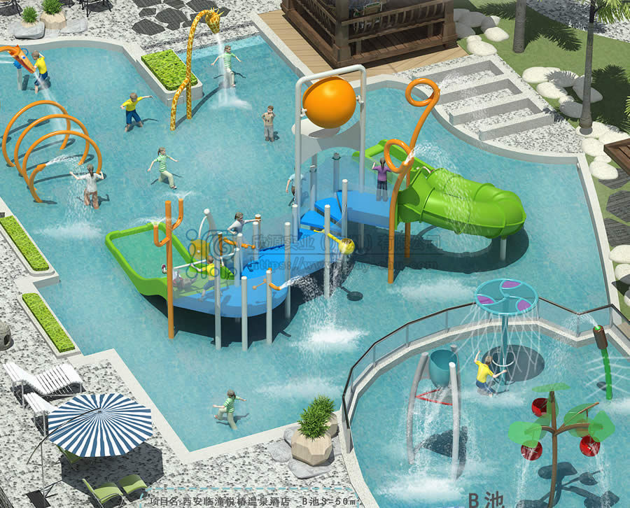 溫泉度假村小型水上樂園設計方案