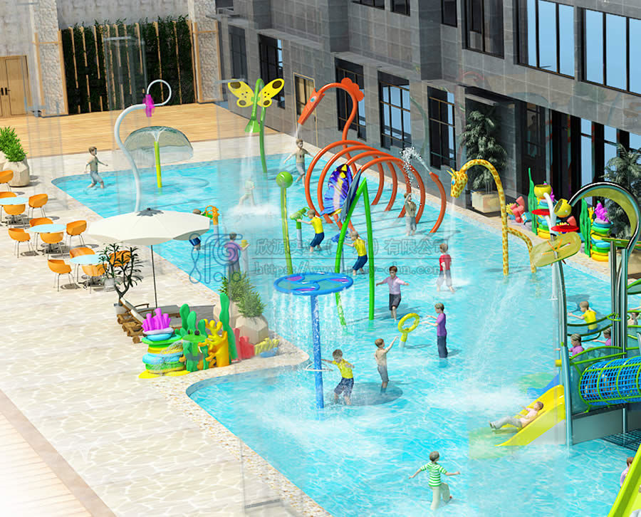溫泉度假酒店472方室外水樂園規(guī)劃方案