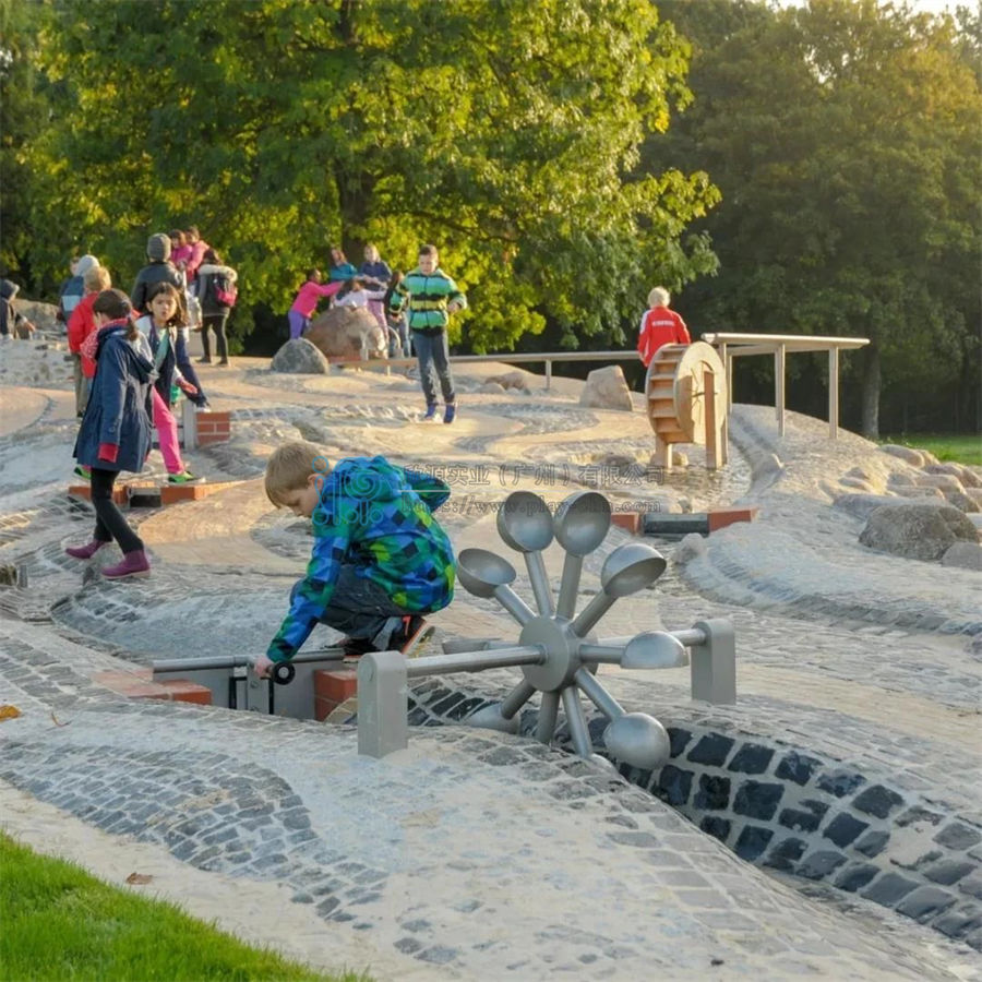 不銹鋼水車玩水科普設備