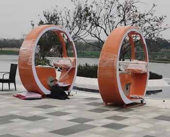 噴泉自行車游樂設備