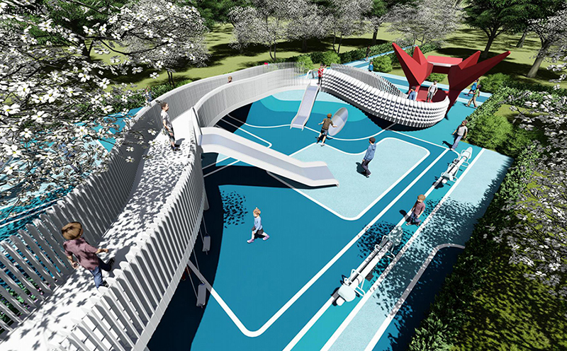 小青龍主題無動力兒童游樂園