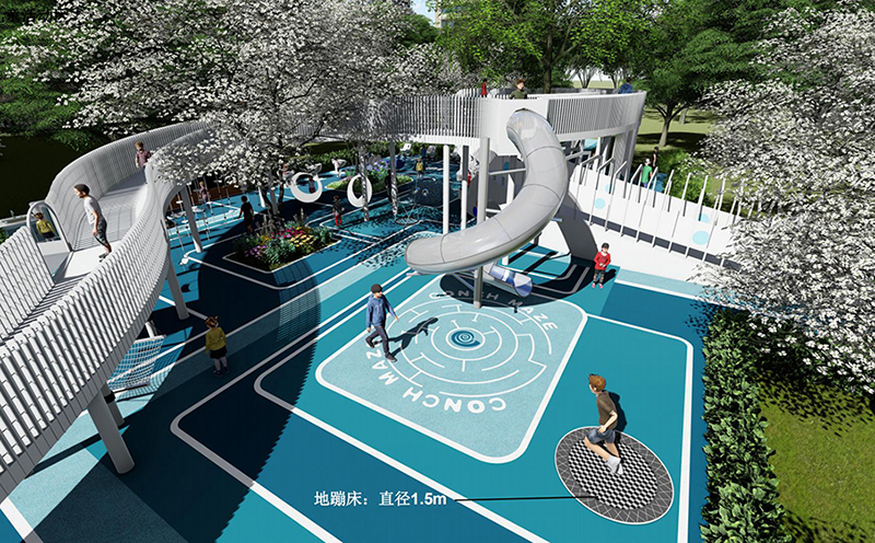 小青龍主題無動力兒童游樂園