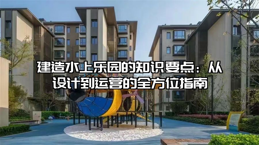 建造水上樂園的知識要點：從設計到運營的全方位指南