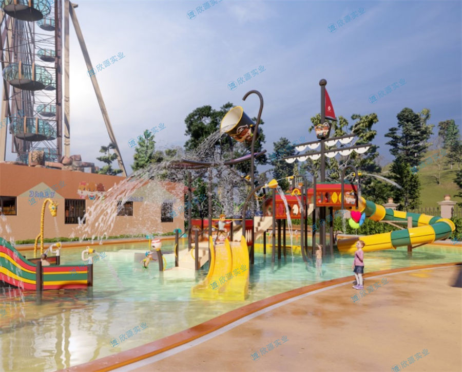 2250平方旱噴水上樂園整體規劃方案