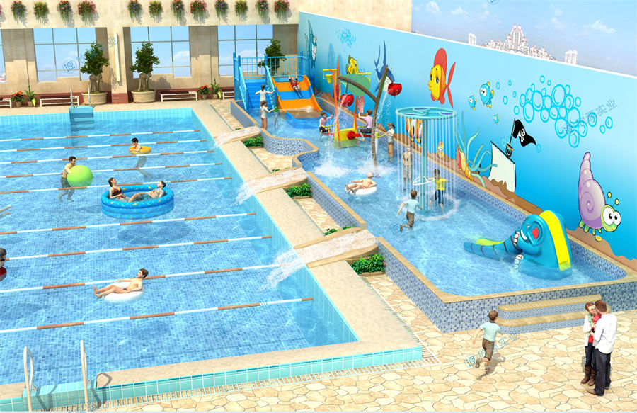 100平方室內游泳館水上樂園