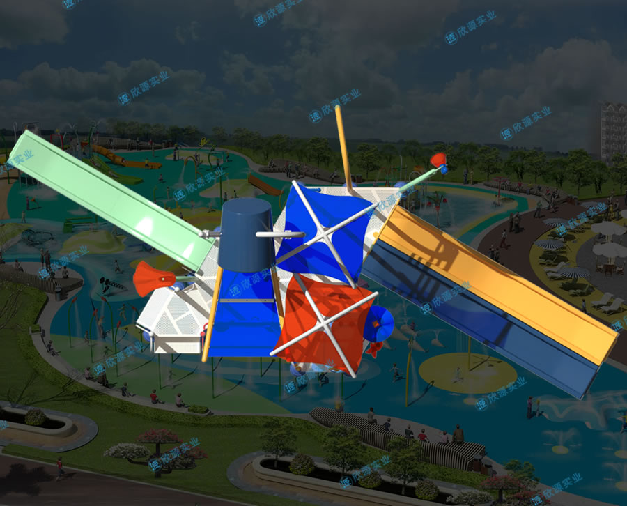 兒童水上滑滑梯組合