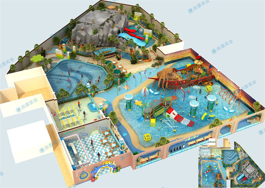 2750平方室內水上樂園