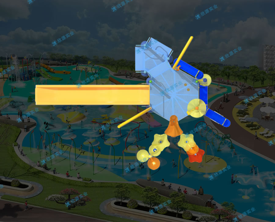 兒童水上滑梯組合定制