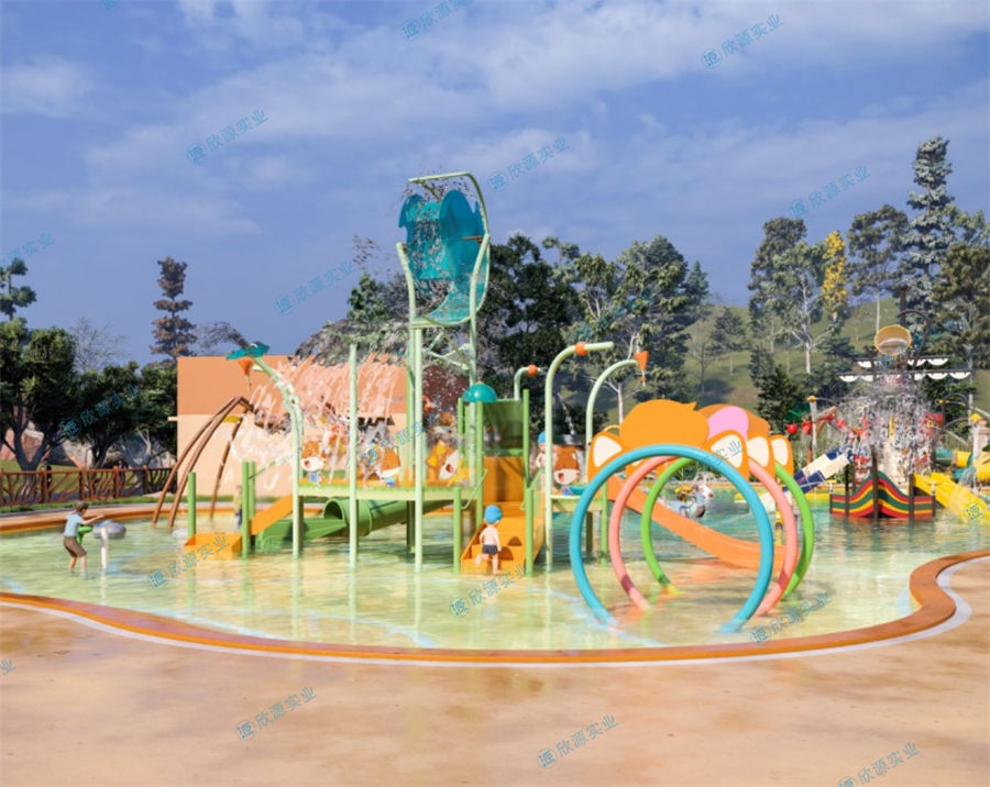 2250平方旱噴水上樂園整體規劃方案