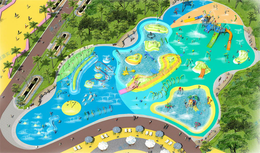 2700平方旱噴水上樂園整體規劃方案