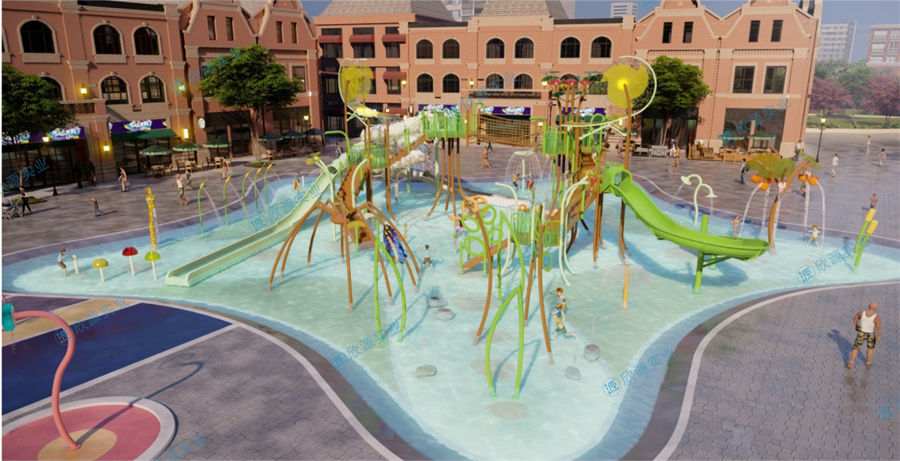 4000平方旱噴水上樂園整體規(guī)劃方案