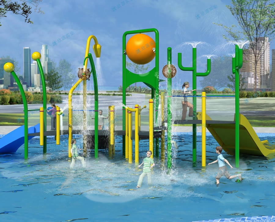 中型兒童組合水上滑梯