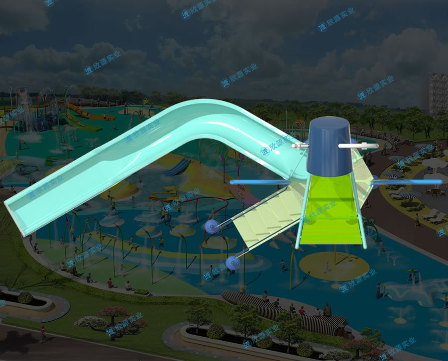 多功能創(chuàng)意水上滑梯組合