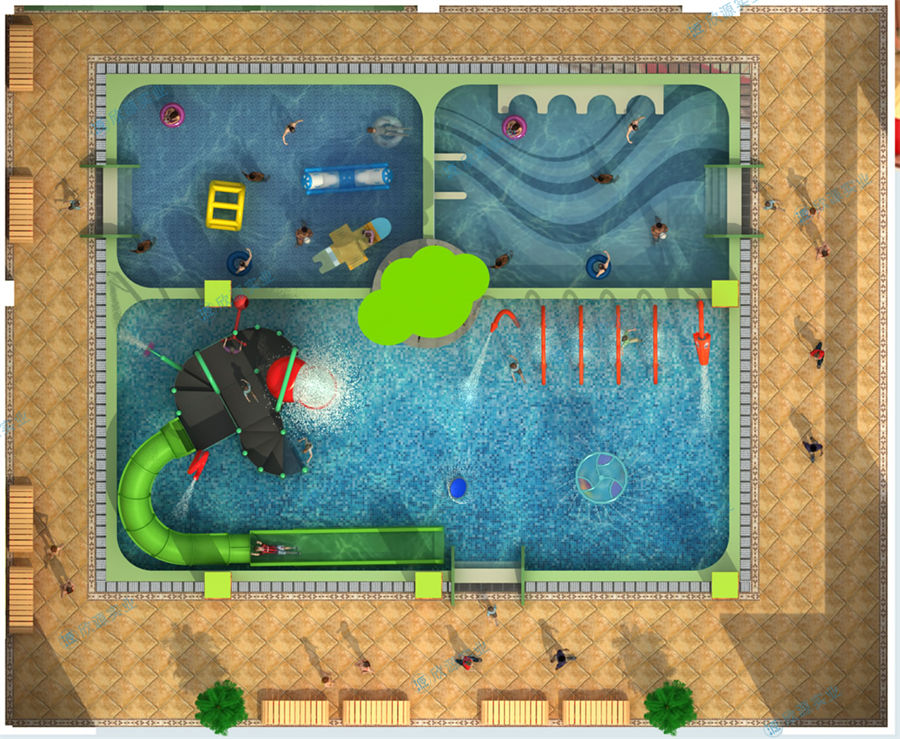 248平方室內水上樂園設備定制