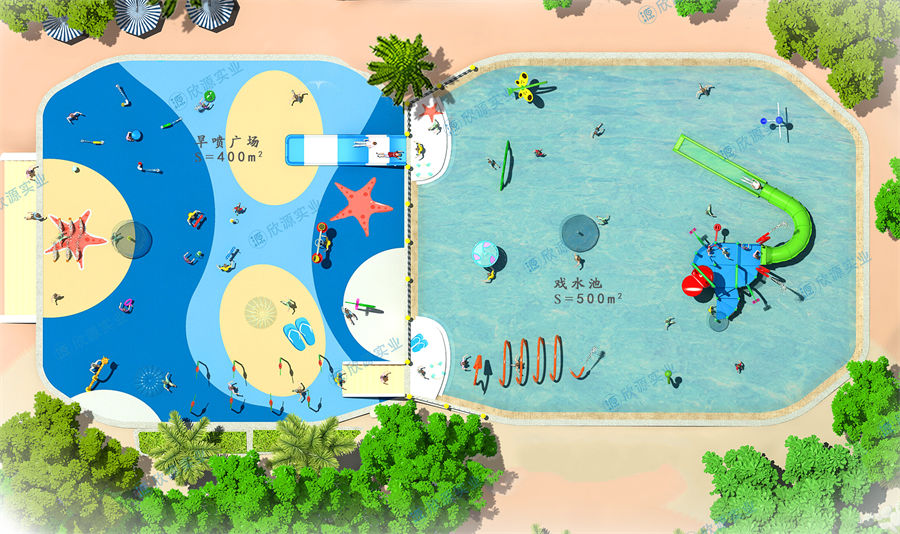 900平方旱噴水上樂(lè)園整體規(guī)劃方案