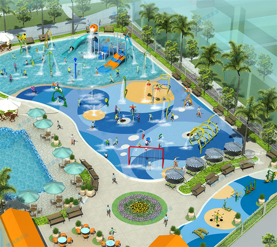 800平方旱噴水上樂園整體規(guī)劃方案