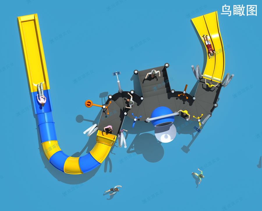 倒水桶水上滑梯組