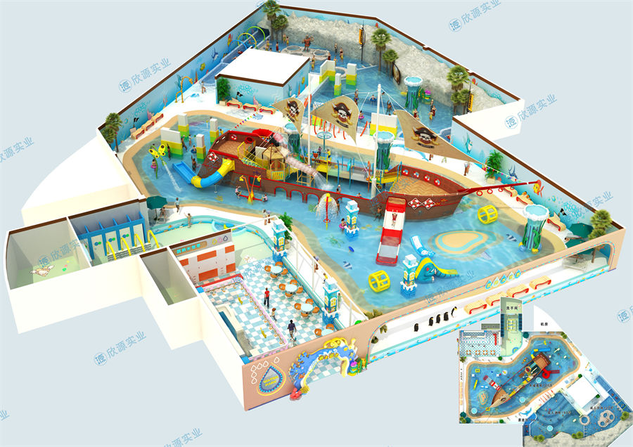2000平方室內(nèi)水上樂園