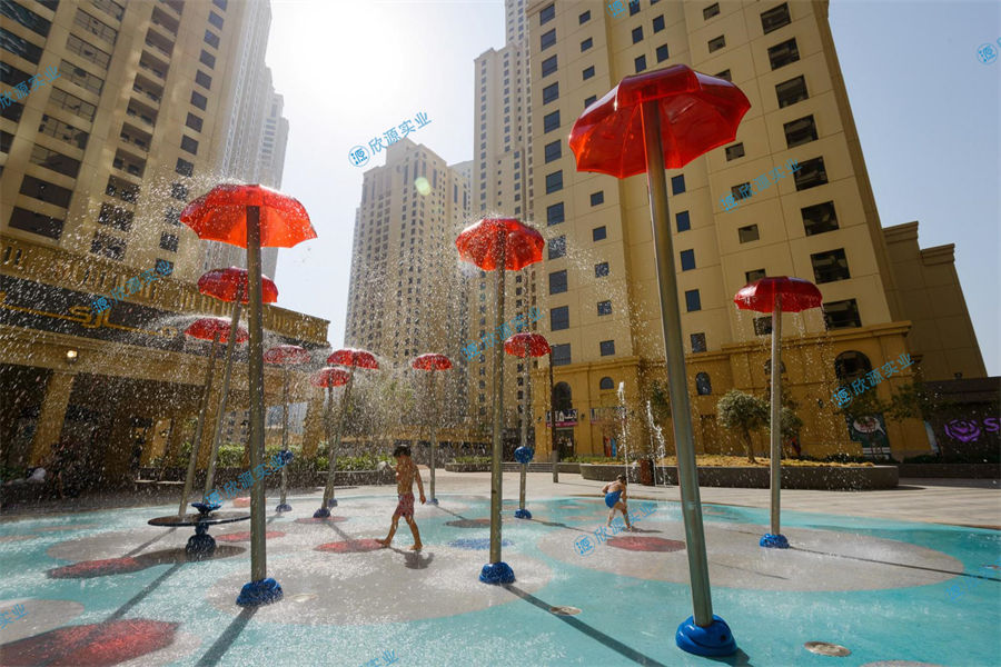 雨傘淋水戲水小品設(shè)備