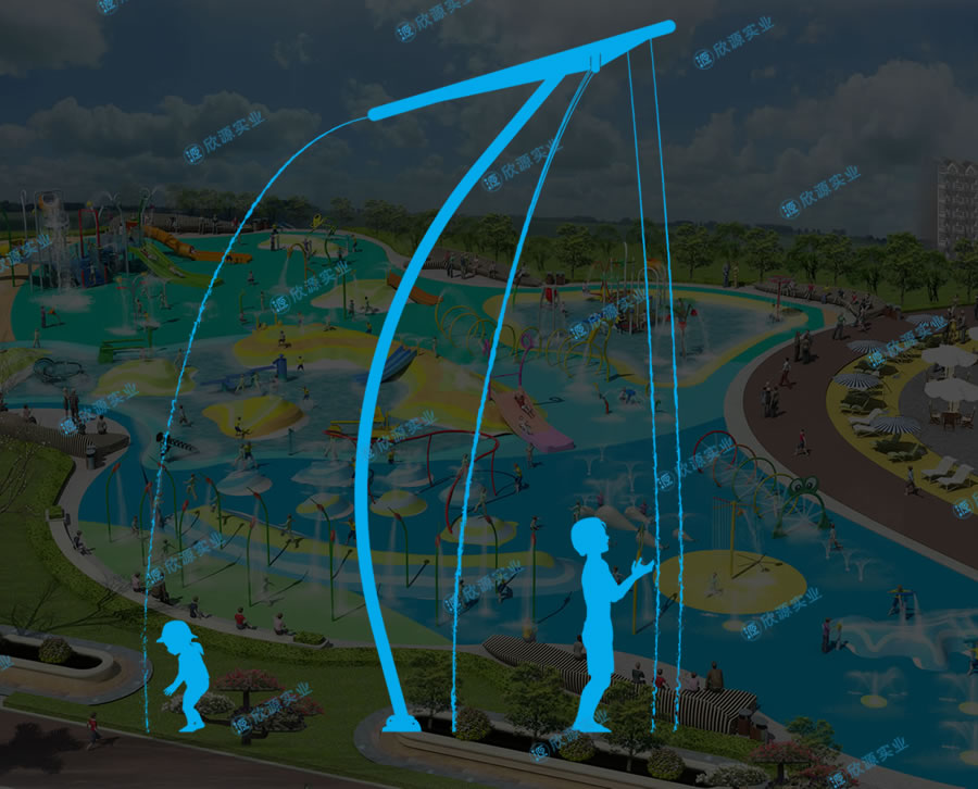 淋水風箏戲水小品設備