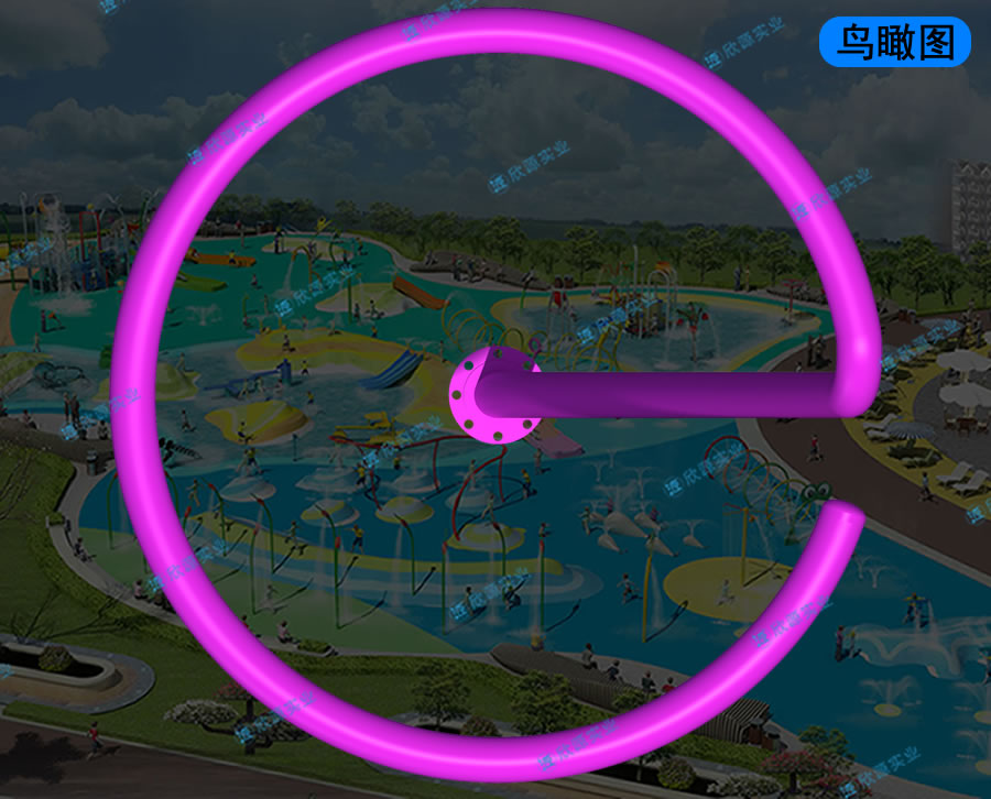 瀑布淋水游樂設備定制