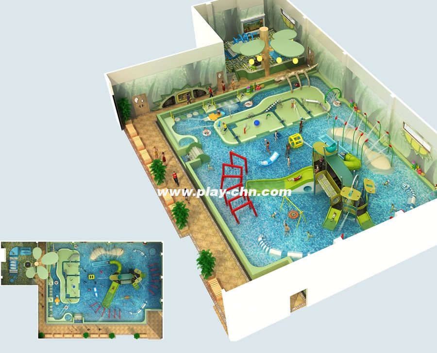 運(yùn)城潤天酒店水上樂園效果圖