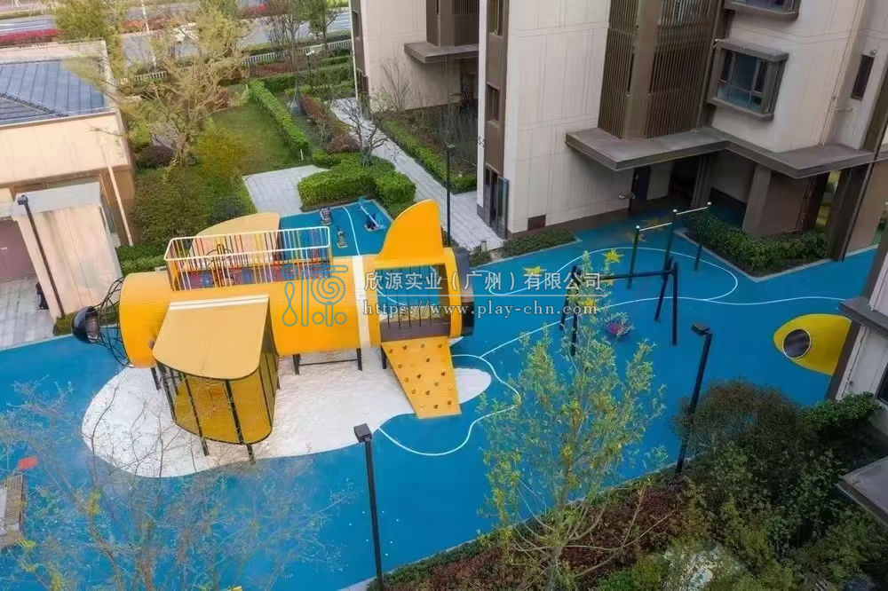 飛機造型繩結攀爬游樂設備